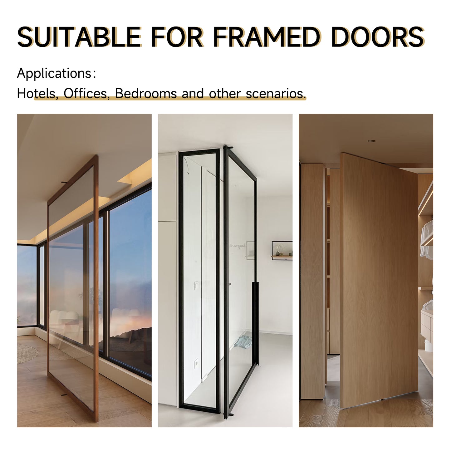 Adjustable 360 Degree Stainless Steel Hidden Door Pivot Hinge