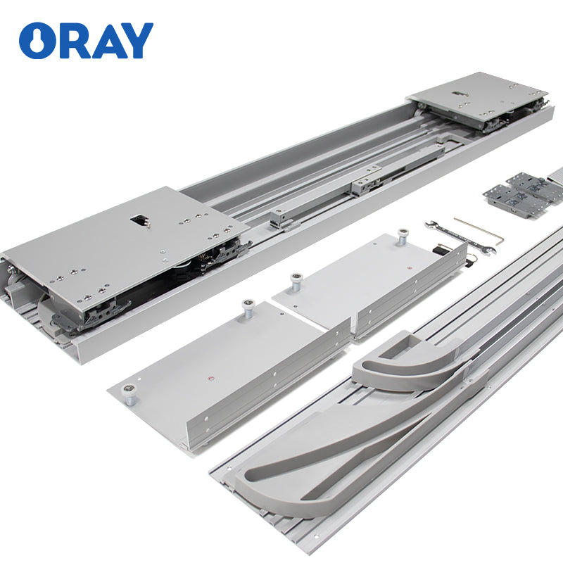 Sliding Door Track Thickened Aluminum Alloy High-Quality Smooth nylon bend Oray AD-LT02 - Oray Hardware