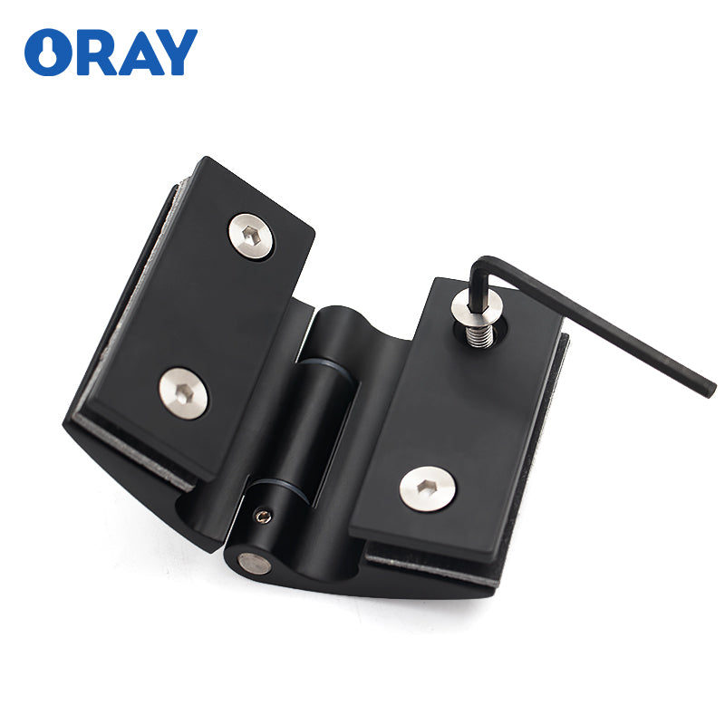 Modern Design Bathroom Glass Door Clamp Stainless Steel 90° Sensitivity Optimal Thickness for Sensitive Opening & Closing AD-0922