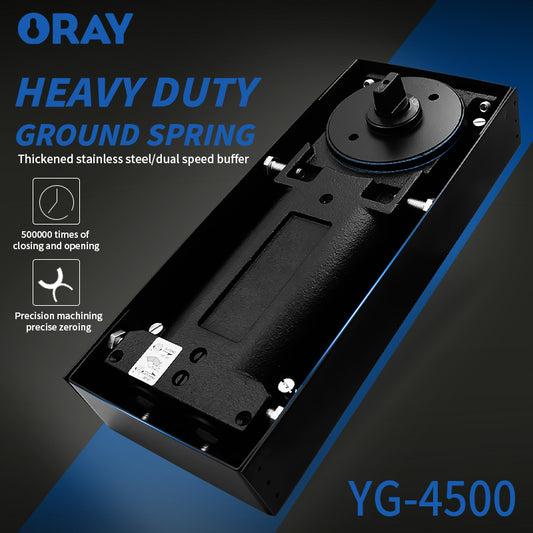 Floor Spring High Quality Heavy-duty Ground Spring Thickening Stainless Steel/Dual Speed Buffer Glass Door Fashion Durable - Oray Hardware