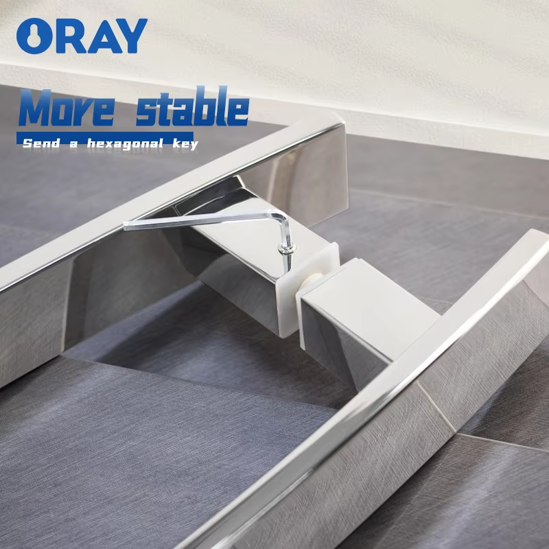 Glass Door Handle 304 Thick Stainless Steel Modern Simple Fashion Durable High Strength Office Bathroom Gym Supermarket - Oray Hardware