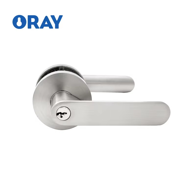 High Security Lock Aluminum Alloy Handle Lock Entrance Door With Key,Satin Nickel Tubular Leverset Lock - Oray Hardware