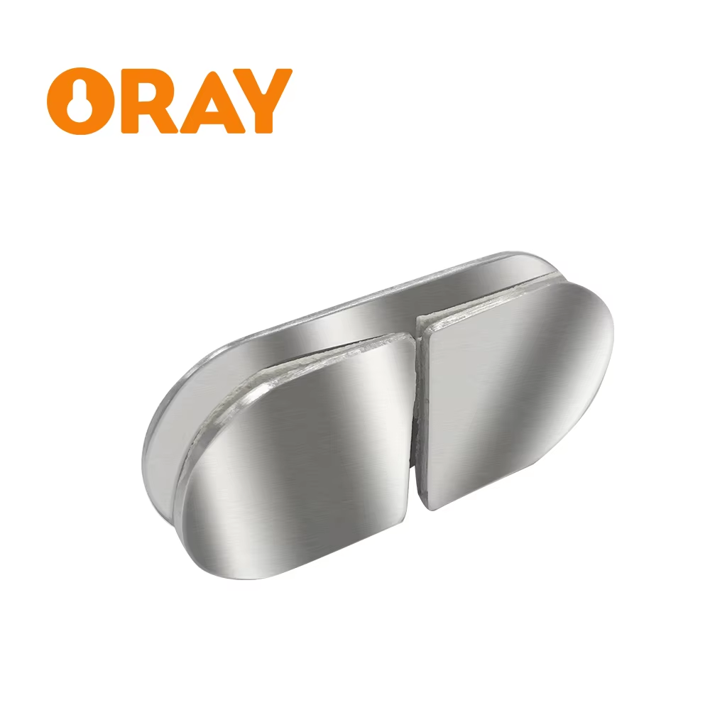Factory Direct Selling Shower Room Panel Flat Glass to Glass 304 Stainless Steel 90 180 Degree Door Glass Clamps Clip - Oray Hardware