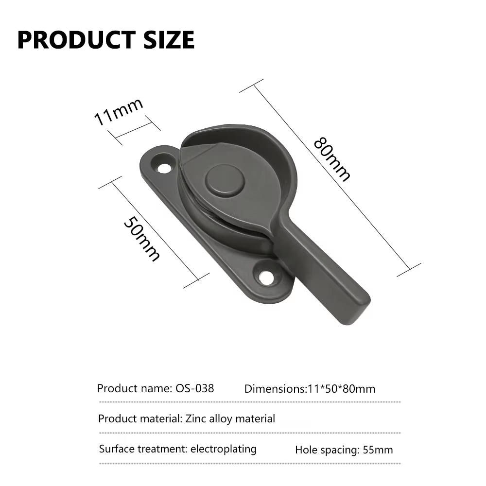 China Wholesale Modern Design Zinc Alloy Sliding Glass Window Sash Lock - Oray Hardware