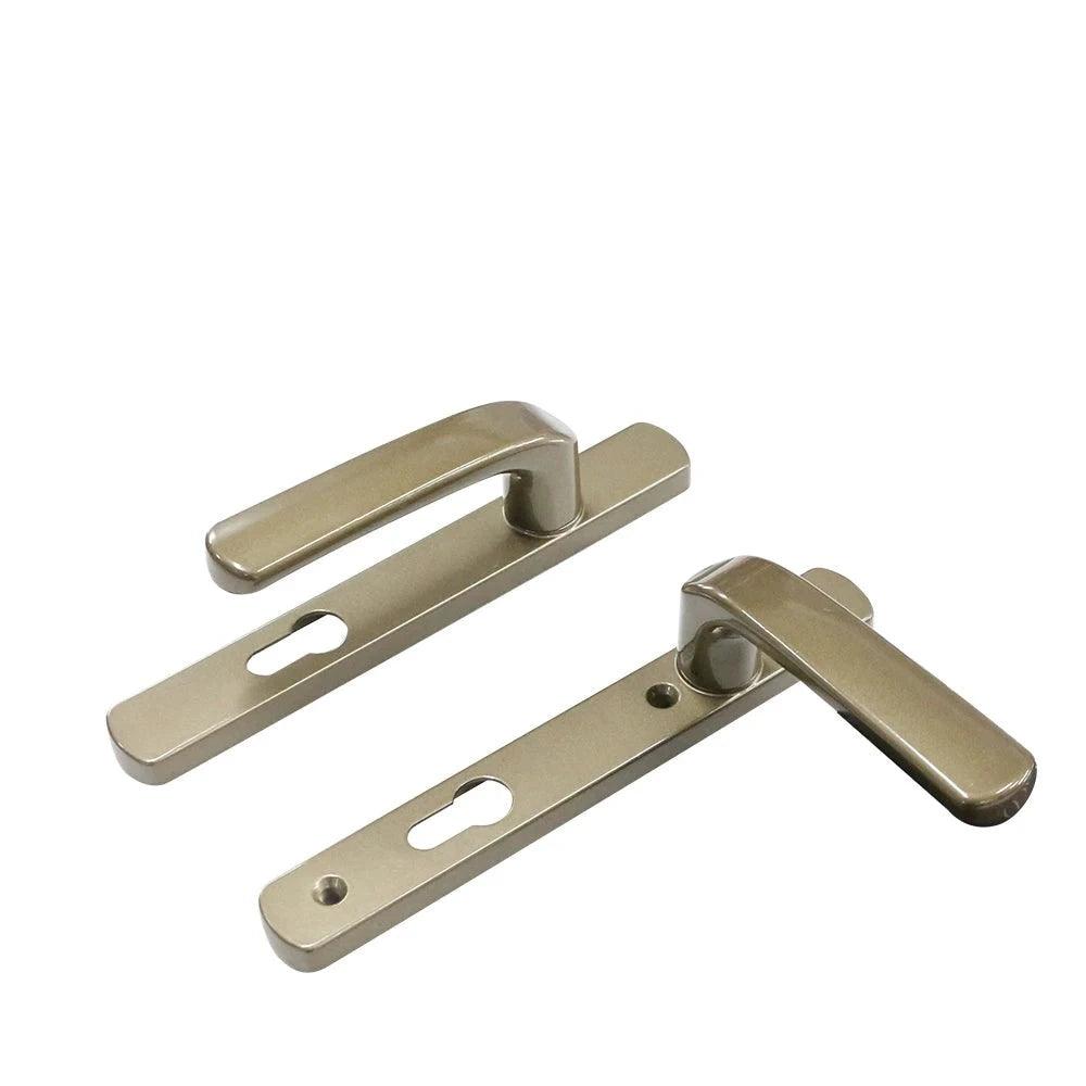 Wholesale Interior Modern House Entrance Indoor Gold Black Steel Square Plates Safety Mortise Lock Classic Door Handles Set - DoorLockMaster