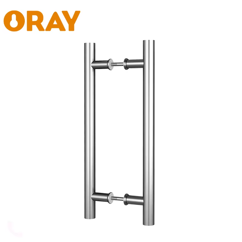 Modern H-Shaped Stainless Steel Shower Door Handle Custom Front Sliding Push Pull Glass Factory Window Door Handle for Bathroom - Oray Hardware