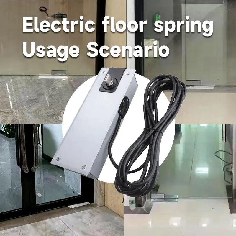 Swing Door Opener for Glass Door Automatic Electric Floor Spring - DoorLockMaster