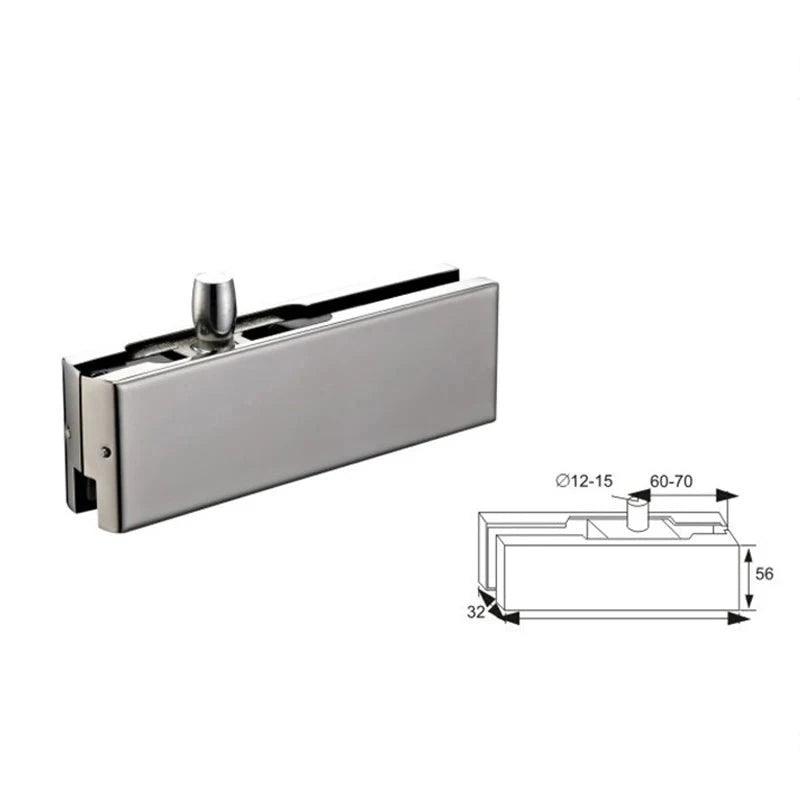 Factory Universal Square Sidelite Connector Top Transom Panel Stainless Steel Frameless Hardware Patch Fitting for glass door - DoorLockMaster