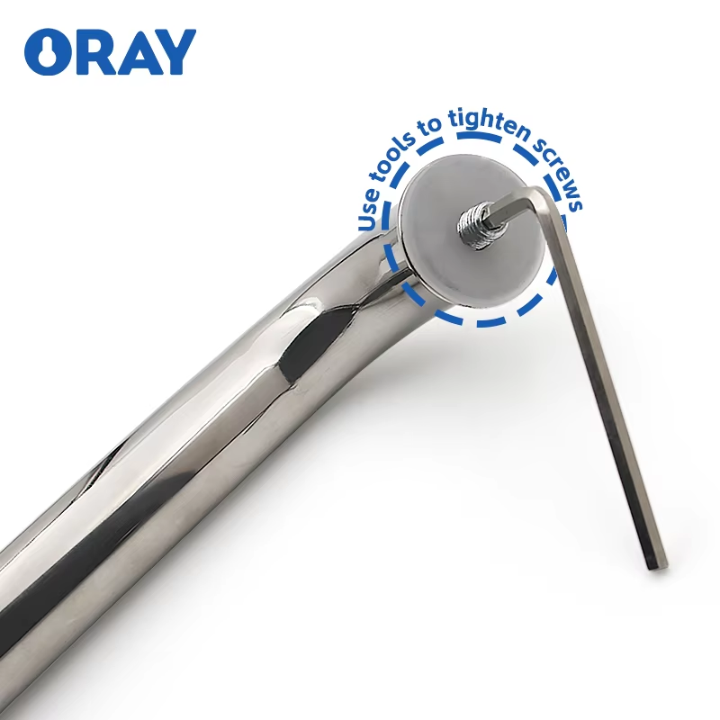 Modern Single-Sided Push Pull Handle Towel Bar Single Shower Enclosure Glass Door Combination for Hotels - Oray Hardware