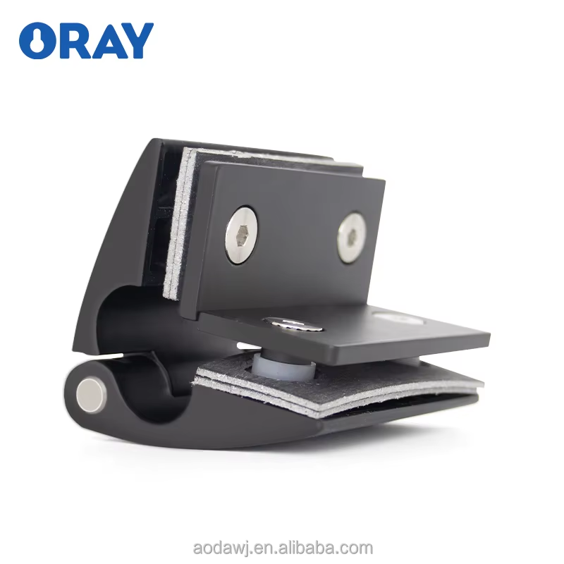Modern Design Bathroom Glass Door Clamp Stainless Steel 90° Sensitivity Optimal Thickness for Sensitive Opening & Closing - Oray Hardware