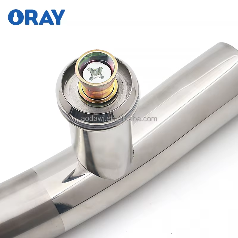 Modern Single-Sided Push Pull Handle Towel Bar Single Shower Enclosure Glass Door Combination for Hotel Use - Oray Hardware