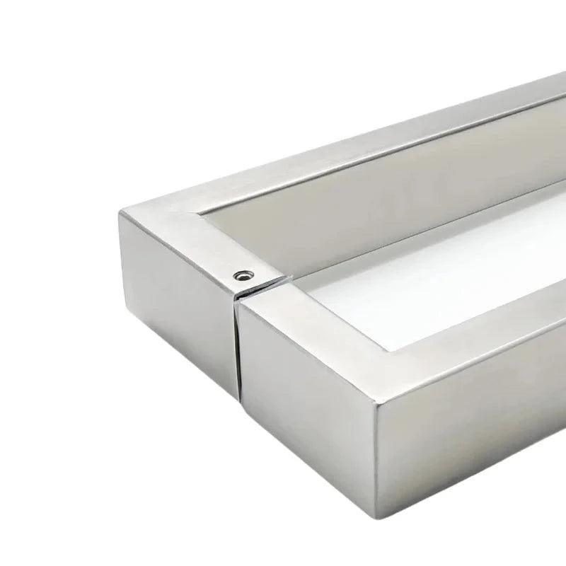 Factory Supply Modern Stainless Steel Square Mitred Tube Glass Door Pull Handle Entrance Door Pull Handle For Shower - DoorLockMaster