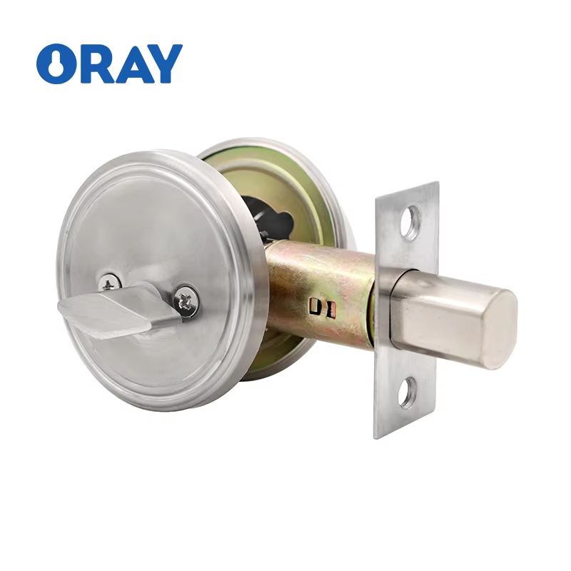 Contemporary Single-Cylinder Dead-Lock Mechanism for Modern North American Wooden Doors Easy Install Handle for Hotels - Oray Hardware
