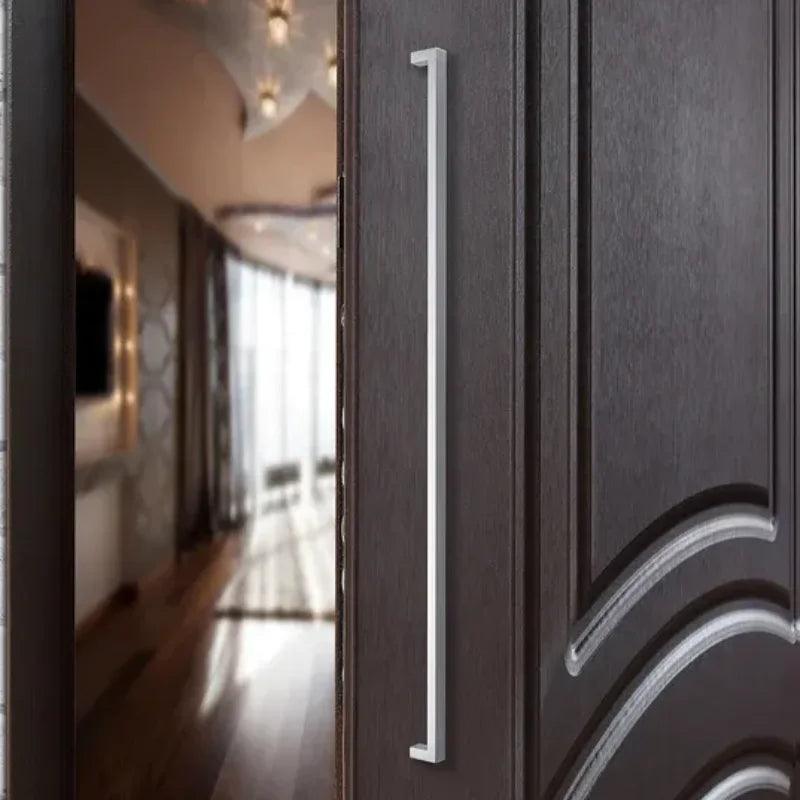 Factory Supply Modern Stainless Steel Square Mitred Tube Glass Door Pull Handle Entrance Door Pull Handle For Shower - DoorLockMaster