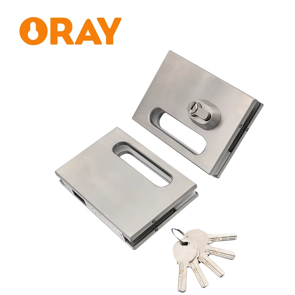 Factory Direct Selling Frameless SS304 Matte Glass Door Safety Lock Tempered Glass Door Lock - Oray Hardware