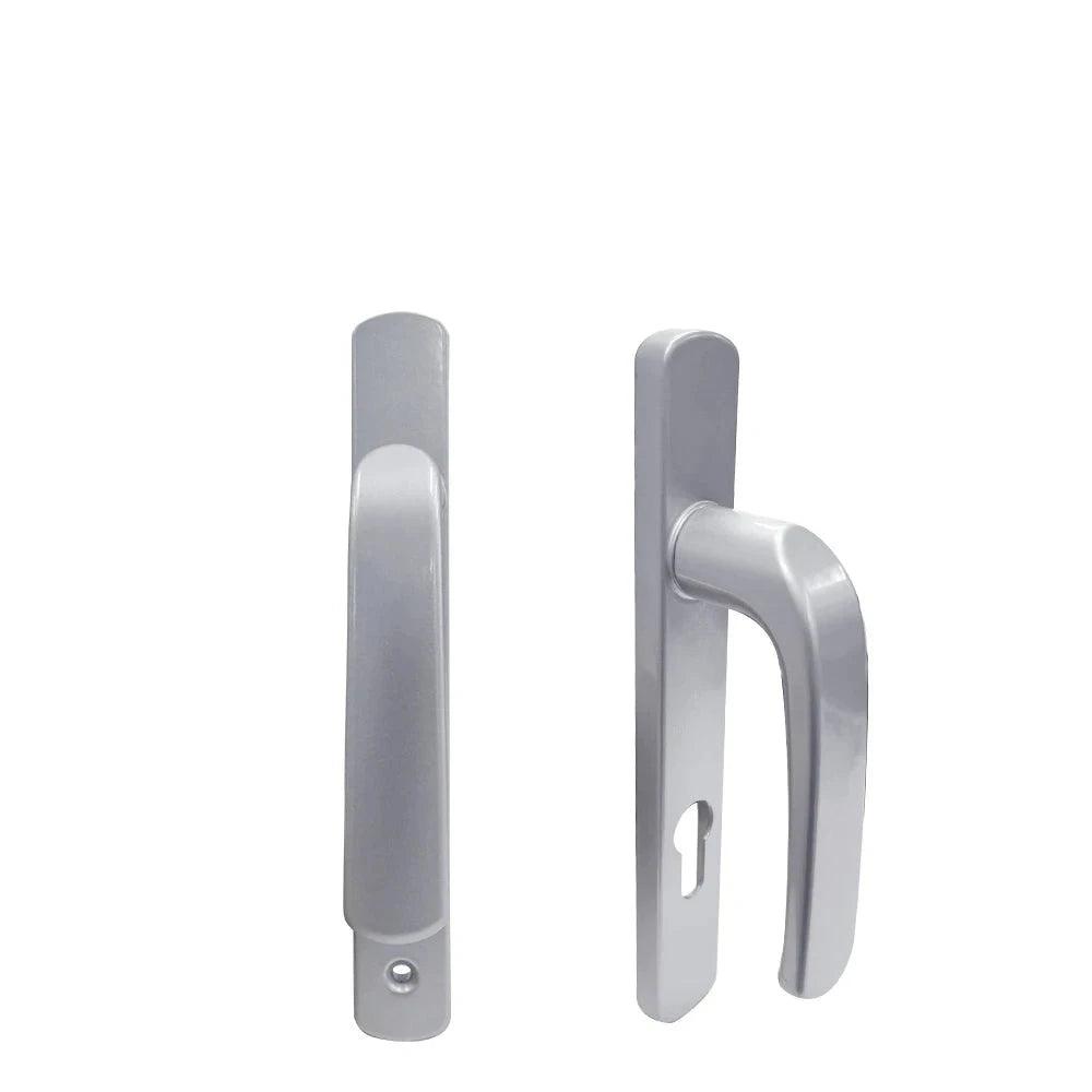 Euro Push Pull Entry Door Circle Luxury Style Brass Sliding Privacy Pocket Latch Lever Bathroom Lock Flat Stainless Door Handles - DoorLockMaster