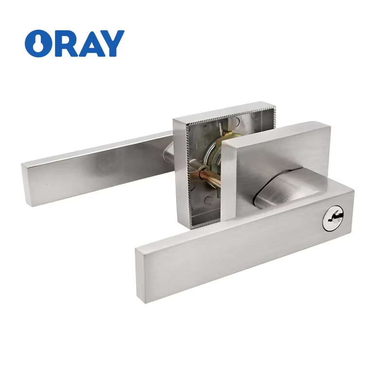 Office Main Interior Locks and Handles Clip Solid Designer Separate Room Door Handle Lock - Oray Hardware