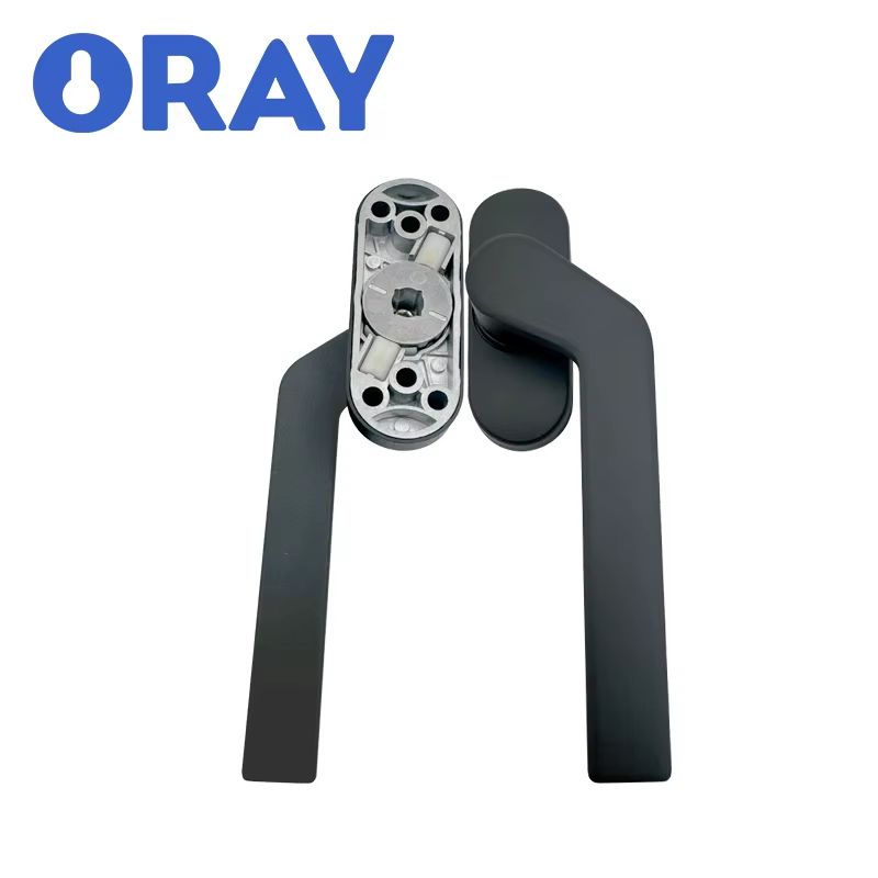 Modern Style Aluminum Alloy Casement Window Handle Upvc Hidden Holding Window Handles on Windows and Doors - Oray Hardware