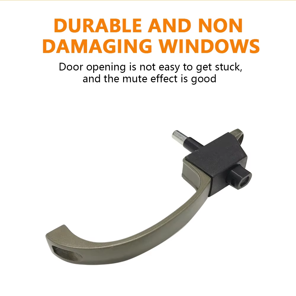 Hardware Accessories Half Moon Tube Shape Lever Aluminum Casement Lock Black Stainless Sliding Door Window Handles - Oray Hardware