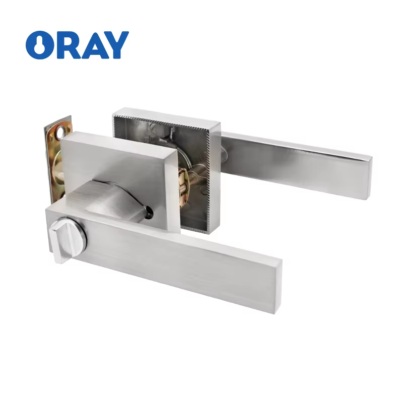Office Main Interior Locks and Handles Clip Solid Designer Separate Room Door Handle Lock - Oray Hardware