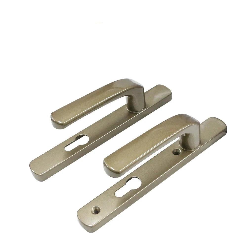 Wholesale Interior Modern House Entrance Indoor Gold Black Steel Square Plates Safety Mortise Lock Classic Door Handles Set - DoorLockMaster