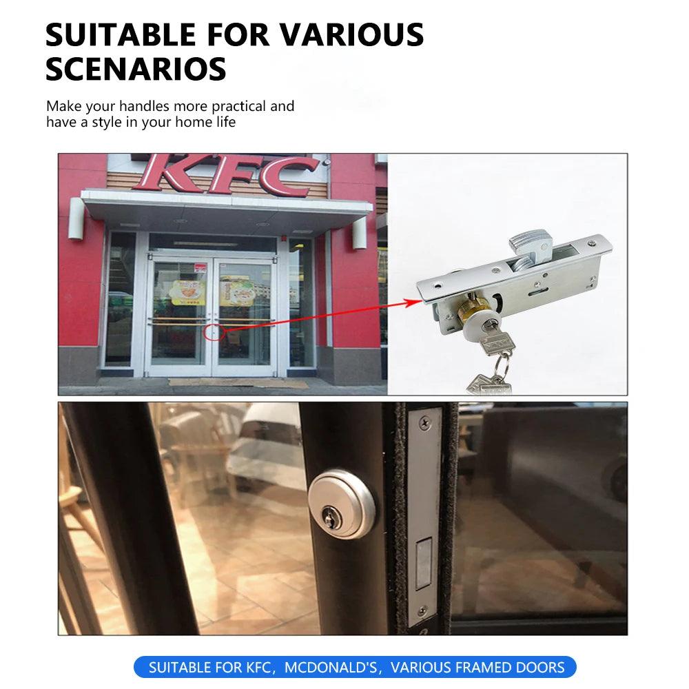 Security Anti Drill Anti 60mm 90mm Door Lock Boxer Mortise Sash Deadbolt Front Hook Lock Door Cylinder With Computer Key - DoorLockMaster