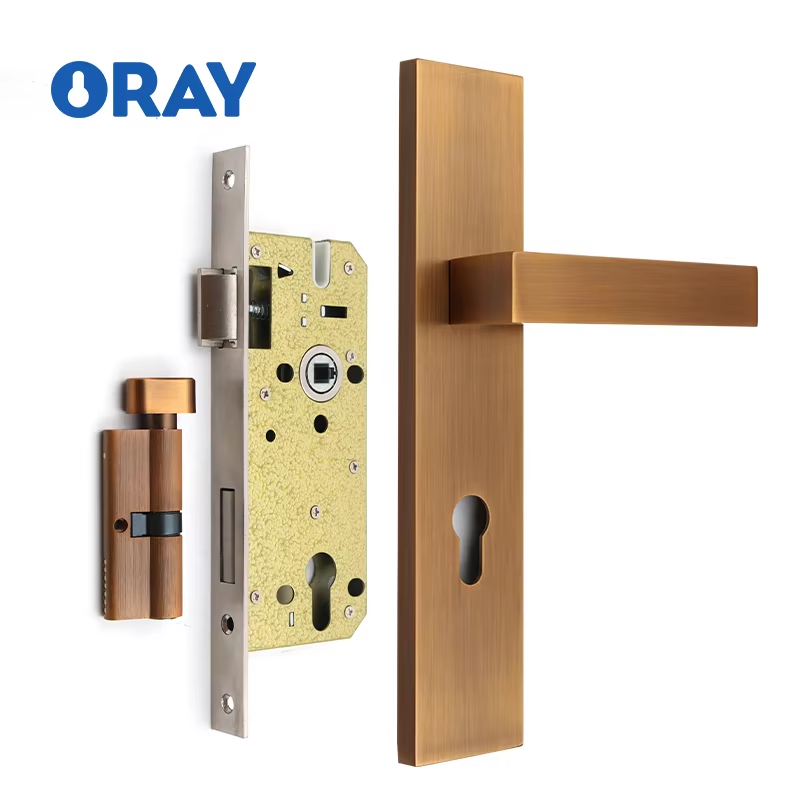 Factory Price Manufacturer Supplier Small Door Knob with Lock Gold Safety Door Gate Locks - Oray Hardware