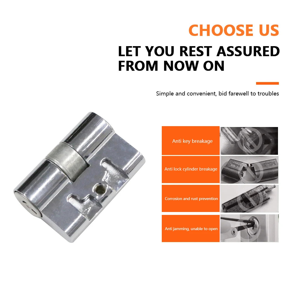 European Master Key Door Cylinder High Quality South America Model Door Cylinder Mortise Lock Brass Cylinder - Oray Hardware