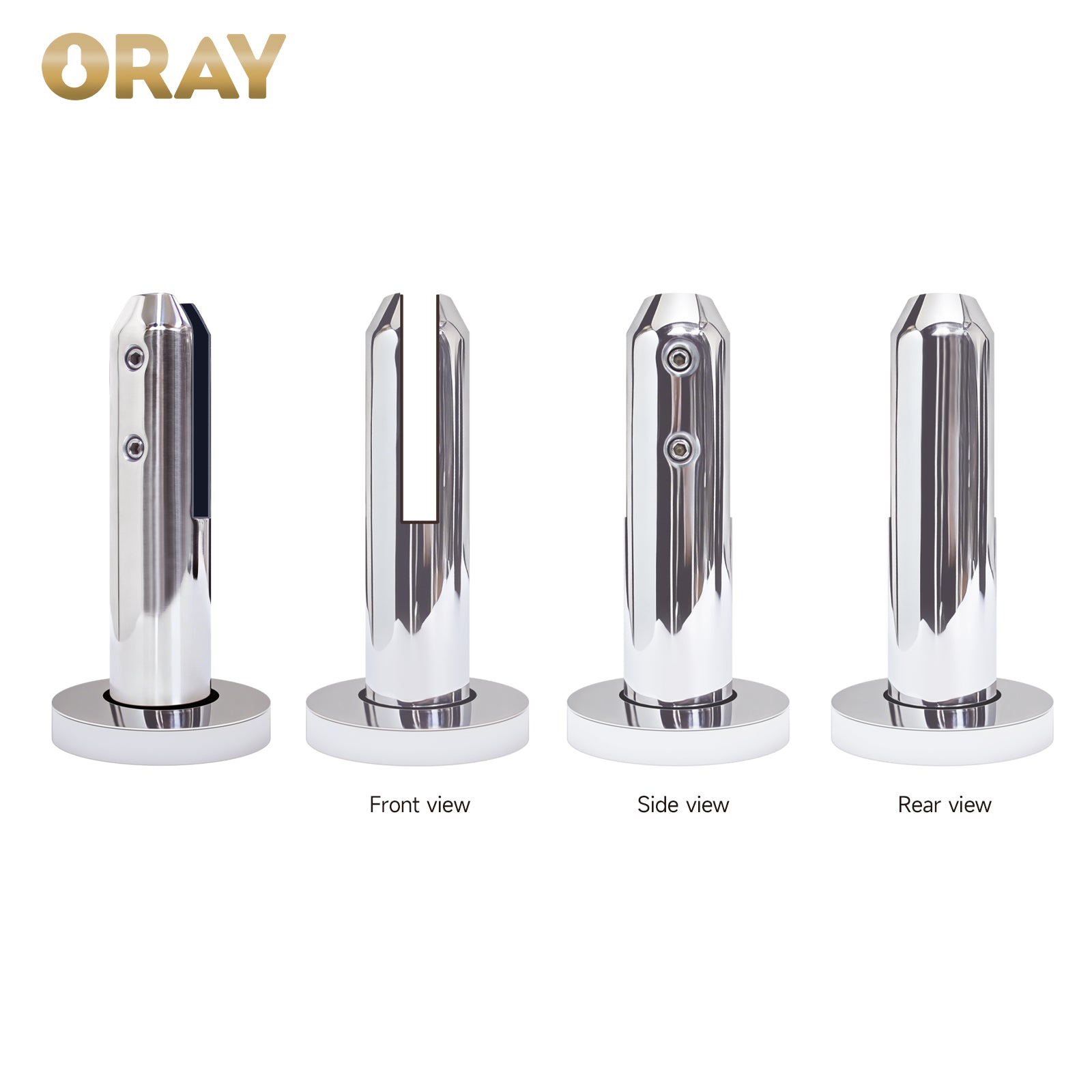 Frameless Glass Fence Spigots Black Stainless Steel Outdoor Pool Spigots - Oray Hardware