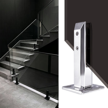 Stainless Steel Special Slanted Shape Mirror Polished Glass Spigot for Swimming Pool Glass Railing Fence - Oray Hardware