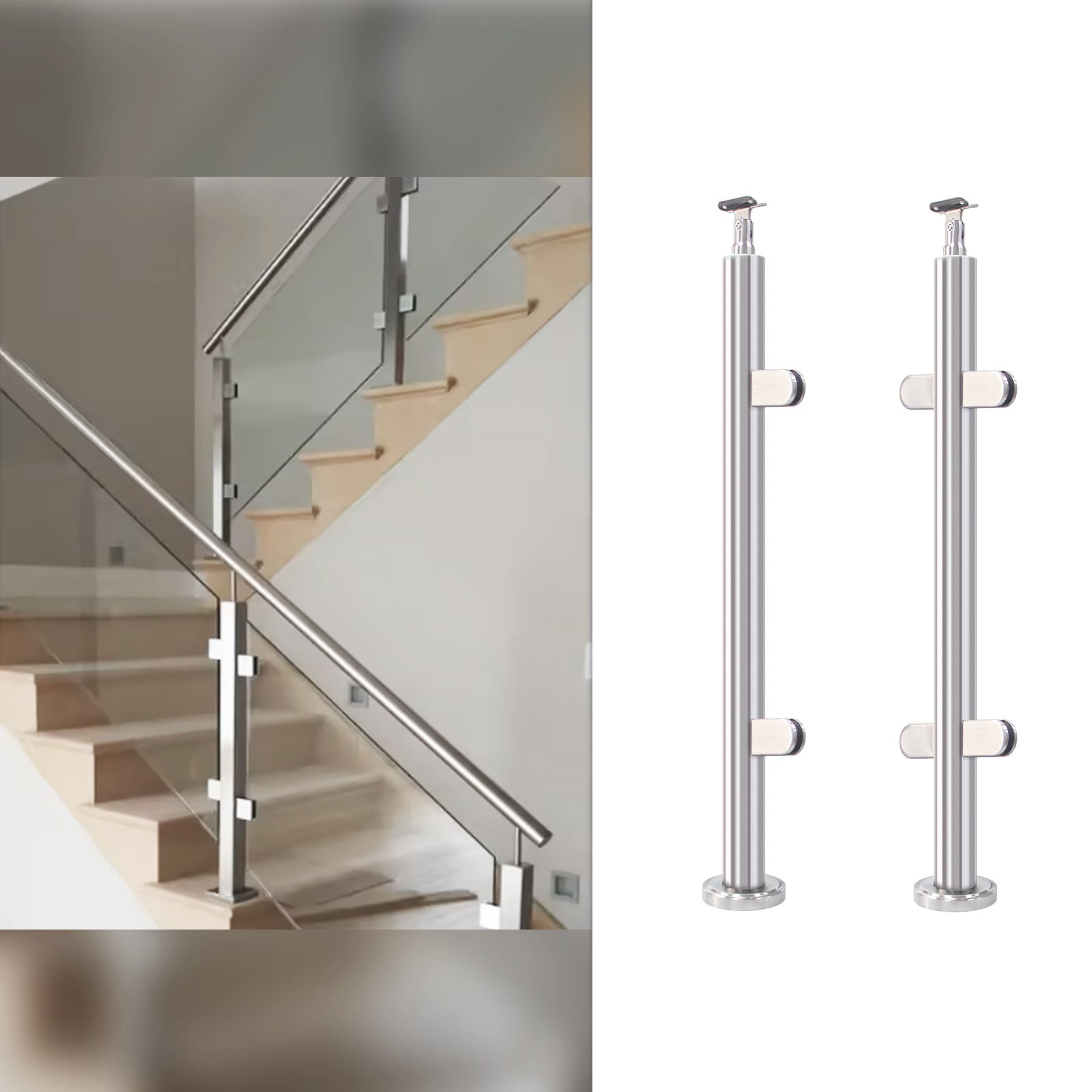 Stainless Steel Balustrade Hardware Balcony Railing Stair Glass Railing Spigot - Oray Hardware