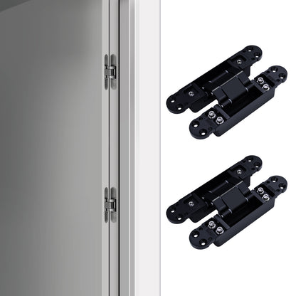 3D Adjustable Heavy Duty Concealed Cross Hinge 180 Degree Invisible Door Hinge - Oray Hardware