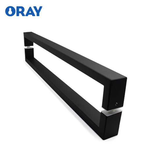 Stainless Steel Black Double Side Back to Back Shower Sliding Glass Door Handle AD-DH-A002 - Oray Hardware
