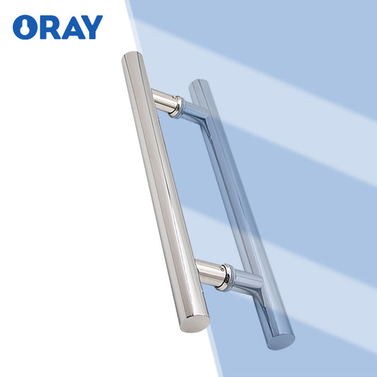 Modern Design Stainless Steel Door Handle for Sliding Glass Hotel Doors with Specific Pipe Diameter AD-AD016 - Oray Hardware