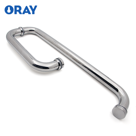 Modern Single-Sided Push Pull Handle Towel Bar Back Shower Enclosure Room Glass Door Combination Design with Single Towel Bar AD-DH-B001 - Oray Hardware