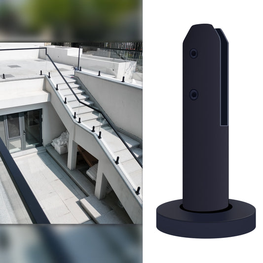 Frameless Glass Fence Spigots Black Stainless Steel Outdoor Pool Spigots - Oray Hardware