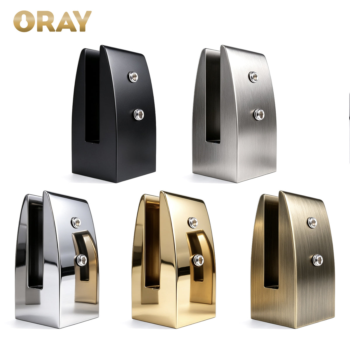 Tempered Glass Spigot Special Slanted Shape Mirror Outdoor Swimming Pool Glass Railing Fence Spigot - Oray Hardware