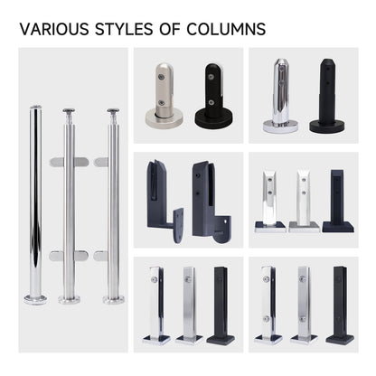 Stainless Steel Staircase Glass Balustrade Spigot Outdoor Swimming Pool Fence Spigot - Oray Hardware