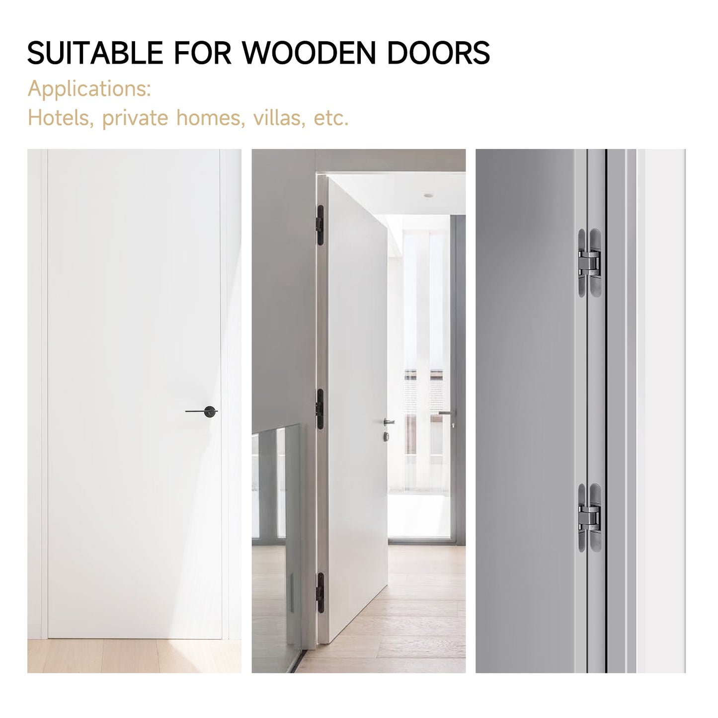 3D Adjustable 180 Degree Invisible Hidden Cross Hinge for Wooden Secret Door - Oray Hardware