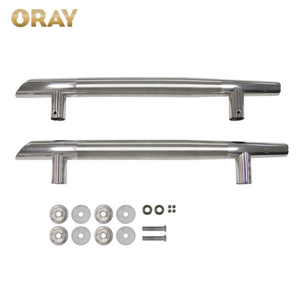 China Factory 304 Stainless Steel Long Size H-Shaped Hinge Satin Finish Sliding Glass Door Control Handle for Hotels Modern - Oray Hardware