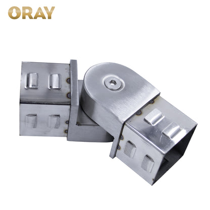 Stair Balustrade Fitting Adjustable Connector Pipe Staircase Handrail Square Tube