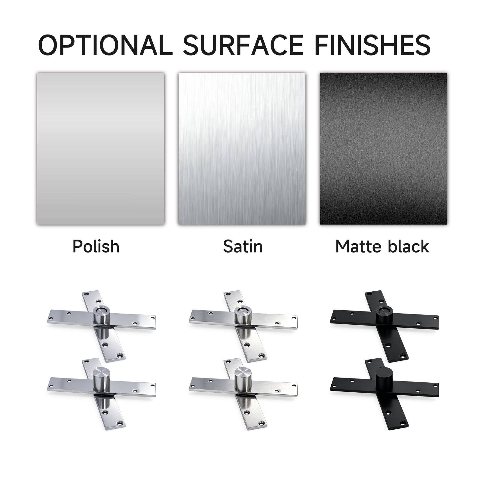 360 Degree Rotating Door Hinge Stainless Steel Concealed Door Hinge for Wooden Glass Door - Oray Hardware