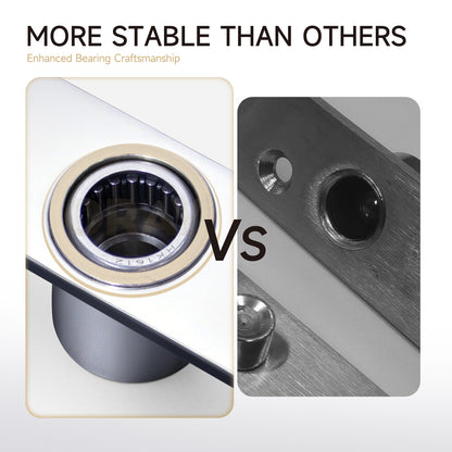 360 Degree Rotating Door Hinge Stainless Steel Concealed Door Hinge for Wooden Glass Door - Oray Hardware