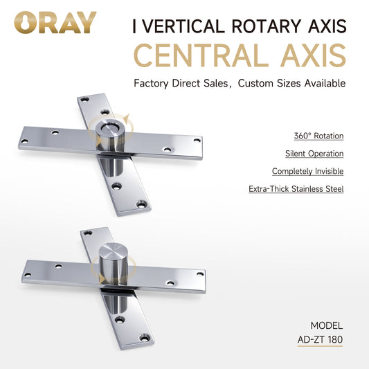 360 Degree Rotating Door Hinge Stainless Steel Concealed Door Hinge for Wooden Glass Door - Oray Hardware