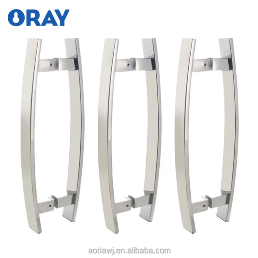 Glass Door Handle 304 Thick Stainless Steel Modern Simple Fashion Durable High Strength Office Bathroom Gym Supermarket - Oray Hardware