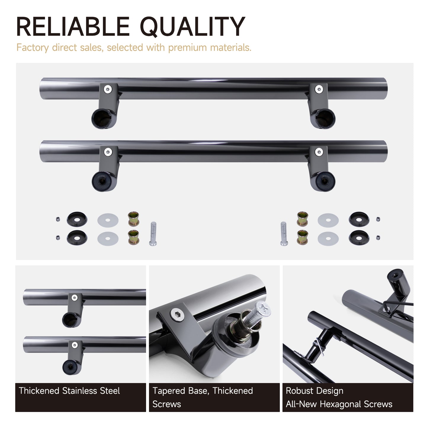 1000cm Long H Shape Glass Door Handle Luxury Round Tube Pull Handle - Oray Hardware