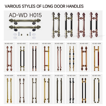 Customized Size Luxury Bronze Wooden Door Handle for Villa Hotel - Oray Hardware