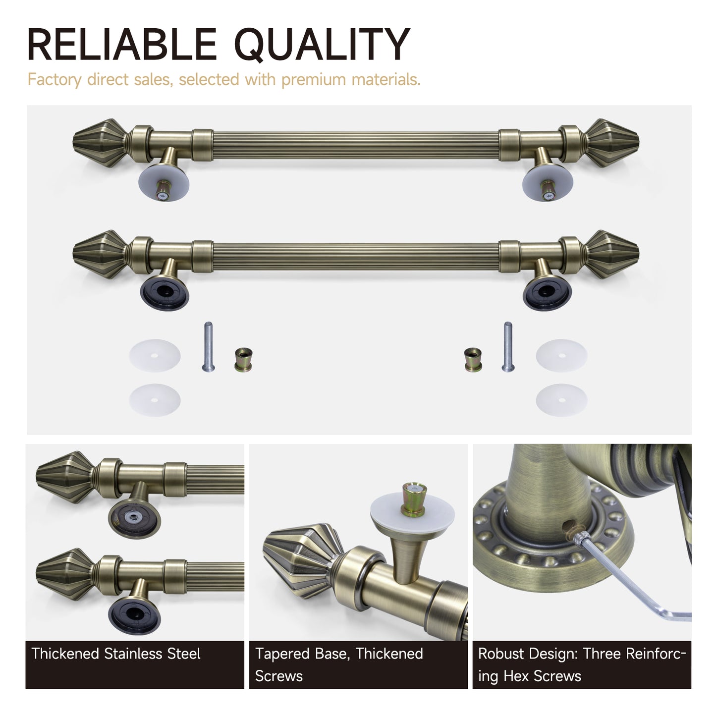 Customized Size Luxury Bronze Wooden Door Handle for Villa Hotel - Oray Hardware