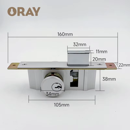 Removable120mm 90mm 70mm Stainless Steel 304 Door Lock Body Main Set Single Security Anti Drill Lock Door Cylinder With Key - Oray Hardware