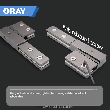 Modern Stainless Steel Bathroom Glass Door Clamp Innovative Thickening Design for Window & Entry Hinges - Oray Hardware